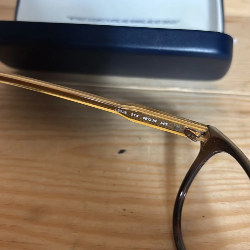 Lacoste Brown‎ Round Glasses with Case